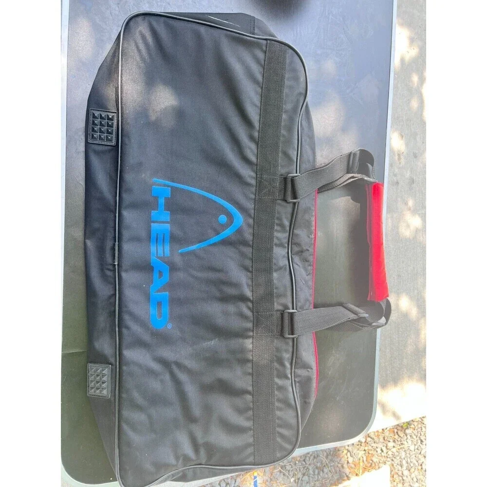 HEAD Series Unisex Duffle Bag – Black/Red Gym and Travel Bag for Men & Women